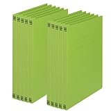 プラス フラットファイル A4 タテ 樹脂製とじ具 10冊 リーフグリーン 78-234 NO.021N-10P