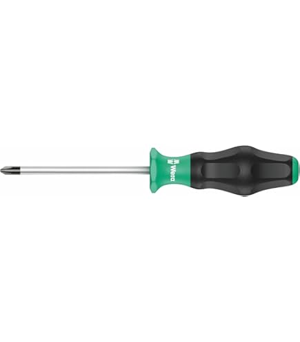 Wera Kraftform Comfort VDE Insulated Screwdriver - PZ 1 Tip, 80mm Blade For Professional Electrical Work