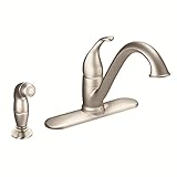 Moen 7840SRS Camerist One-Handle Low Arc Kitchen Faucet, Spot Resist Stainless [並行輸入品]