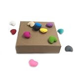 Kissteether 50pcs 赤ちゃんの歯磨き粉混合色ハート型シリコーンおしゃぶりビーズDIYネックレス/ブレスレット乳児デンタルケアアクセサリー (50pcs)