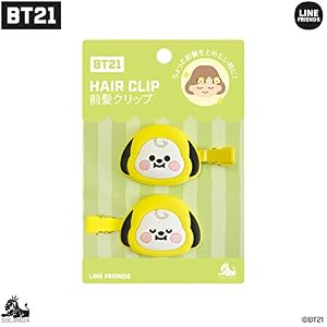 【公式】BT21 前髪クリップ HAIR CLIP かわいい 前髪ピン ヘアピン ヘアクリップ ヘアアクセサリー 洗顔 メイク デスクワーク 前髪止め (CHIMMY)