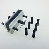 KKmoon ドリルガイド 丸ピン ドリル穴ロケータ 丸ピン 穴垂直掘削治具セット 穴あけ工具 木材作業工具