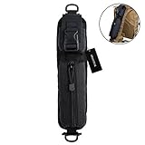 Tactical MOLLE Sundriesアクセサリーバッグバックパックショルダーストラップ/ベルトポーチアウトドアEDCツールポーチブラック