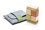 8 Piece Tegu Pocket Pouch Magnetic Wooden Block Set, Jungle [並行輸入品]