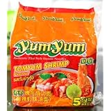 yumyum ヤムヤム トムヤムシュリンプ 5個セット 【インスタントヌードル トムヤムシュリンプ味】 タイのインスタント麺（即席麺）