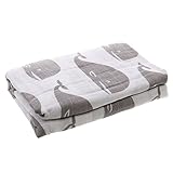 【ノーブランド品】赤ちゃん　新生児　モスリン　コットン　二層　ブランケット　ラップ　毛布　バスタオル　おくるみ　可愛い　全7パタン - コククジラ