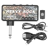 ギター、ベース、ヘッドホンアンプ、コンパクト、ポリマーリチウムバッテリー、500mAh、ギター用、ベース用、ヘッドホン用