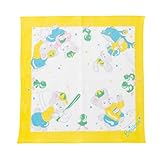 boribonoeuf(ボリボンウーフ) コトン ハンカチ バンダナ/A柄 イエロー