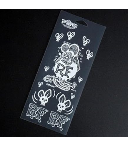 Amazon.co.jp: ラットフィンク Skull Fly デカール ブラック : 車＆バイク