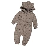 matoen ( TM )新生児赤ちゃん男の子女の子冬ジッパーパーカーロンパース温かいコートアウター服 カラー: ピンク