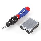 WORKPRO 32PC 6倍スピード ラチェットドライバーセット30PCビット付き