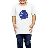 Ariesシャツ 2歳～６歳子どもＴシャツ可愛いブルーベリー 果物 フルーツ 果物の王様 ジュニアＴシャツ キッズＴシャツ White 3 Toddler