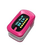 指クリップOximeter指パルスモニタパルス心拍計ホームギフト音声充電血圧計ホームアーム自動アプライアンスXUAN (色 : ピンク)