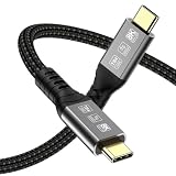 Angusplay Thunderbolt 4 ケーブル 1m USB-C 240W PD 3.1 急速充電 40Gbps 高速 8K@60Hz TB4 ケーブル MacBook、iMac、SSD用 USB4/3/Thunderbolt 3対応