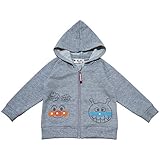 2018年 秋物 アンパンマン 裏毛 キャラポケット パーカージャケット Anpanman グレー◇80cm