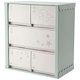 たまひよSHOP 【クラフト製】 組立 ベビーチェスト お世話ごとに収納できる５引き出し ミント