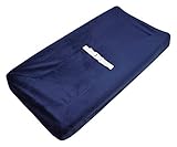 TL Care Heavenly Soft Chenille Fitted Contoured Changing Pad Cover, Navy by TL Care