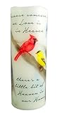 Heaven Flamless Flicker Vanilla Scented Wax Candle with LED Light, 20cm