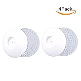 DoTech ウォールセーバー 4個セット 壁保護パッド すべり止めパッド シリコンとABS製 穴あけ不要 壁を傷つけない インストールが簡単 に適用する ベビーゲート ペットゲート 白