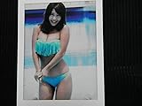 橋本梨菜チェキ写真同梱無料水着 青A