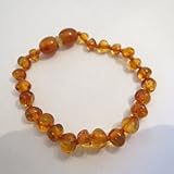 Baltic Amber Baby Bracelet by Momma Goose (Cognac) by Momma Goose