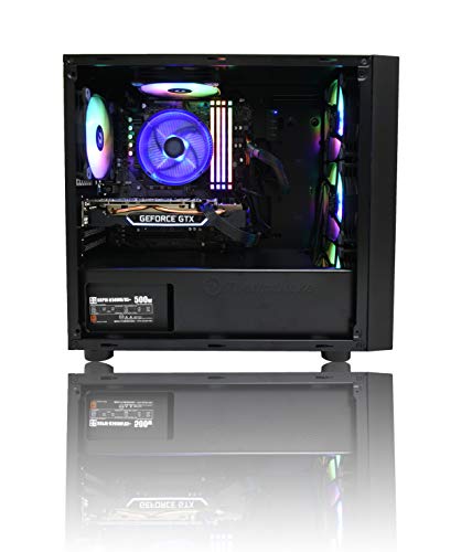 【Astromeda Micro】ゲーミングデスクトップパソコン【Intel Pentium Gold G5400/NVIDIA GeForece GTX1050Ti 4G/RGBメモリ8GB/ SSD240GB/HDD2TB/Windows10Home 64bit/MicroATXサイズ/黒ケース】