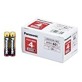 Panasonic 単4形アルカリ乾電池 40本入 業務用パック LR03XJN/40S