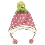 【SiShuNon/SKAPE】イチゴメット エスケープ キッズ 帽子 ニット帽 イチゴ 女の子 M(50-54) 5 ピンク