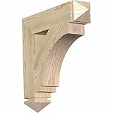 Ekena Millwork BKT04X20X20IMP03RDF Imperial Arts & Crafts Rough Sawn Bracket, 4 Width x 20 Depth x 2