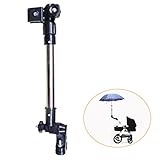 ベビーカー用 傘ホルダー 傘立て 日傘 伸縮 角度調節可能 車椅子 シルバーカー 便利 軽量 フリーハンド