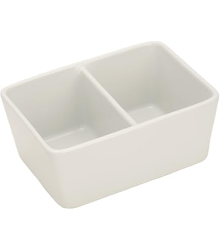 Amazon.co.jp: 墨運堂 筆洗 角 2穴 陶器 15cm 26505 : ホビー