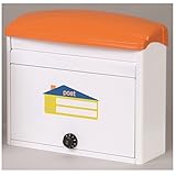 メイワ　カラフルポスト　MTS-77L　【郵便ポスト】 オレンジ