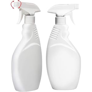SHINEZONE 2個 スプレーボトル 霧吹き 人間工学 PET 噴霧器材 スプレー容器 手を洗う 虫除け 液体詰替用ボトル 手圧ボトル 極細ミスト スプレー瓶 500ML(白)