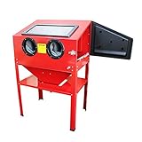 サンドブラストキャビネット 大型 サンドブラスト 大容量220L ライト付き 錆や塗装落としに！