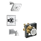 Delta Delta KTSDDR-T14451H2O-CH Dryden Tub/Shower Kit Pressure-Balance Single-Function Cartridge, Ch