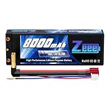 ゼエエ Zeee 7.4V リポバッテリー 2S 8000mAh 100C Φ4mmゴールドプラグ Tプラグ付き 大容量バッテリー ラジコン製品バッテリー RCカー用 RCトラック用 無人機用など