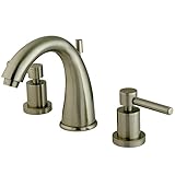 Elements of Design ES2968DL South Beach 8 to 16 2-Handle Widespread Lavatory Faucet with Brass Pop-U