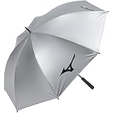 MIZUNO(ミズノ) ゴルフ 銀パラソル ユニセックス サイズ/65cm×8本骨 質量/約410g 晴雨兼用 UVカット率99.9%以上 収納袋なし シルバー 5LJY2322