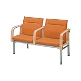 コクヨ(KOKUYO) 待合室用ベンチ 460シリーズ W1195×D660×H810mm CN-462AA ソフトタンジェリン