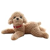 Avidora トイプードル ぬいぐるみ 犬 抱き枕 プードル リアル 大きいぬいぐるみ ハンドメイド ライトブラウン