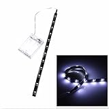 AUDEW LED Strip Light 12 Inch 4.5V IP65 Battery Operated 3528 SMD Light Strip Waterproof Craft Light