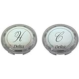 Brasscraft shd0254 Cためのボタンを蛇口ハンドルDelta Faucet、クリアアクリル、2 - Pack