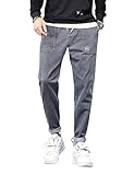 [STARNEAK] メンズ ジョギング ジーンズ ストレッチ デニム パンツ (01,L)