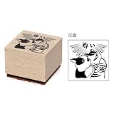 エンスカイ(ENSKY) mofusand 木製スタンプ3尊い 約H30×W30×D24mm EVA、合成ゴム製