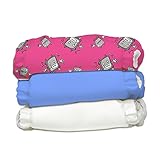 Charlie Banana 3 Diapers Plus 6 Inserts, Hot Robot by Charlie Banana