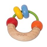 Giggle木製ダンベルRattle