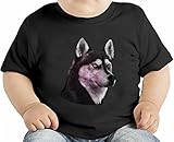 Space Husky オーガニックベビーTシャツ 12 - 18 Months