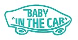 【全16色】人気!ベイビー イン カー ステッカー!Baby in car Sticker /車用/シール/ Vinyl/Decal /バイナル/デカール/ステッカー/BIC-1 (ターコイズ) [並