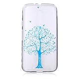 UNEXTATI Moto G3 用 ケース 耐衝撃 高品質 TPU ハード カバー 超薄型ケース 全面保護 脱着簡単 クリア 透明 Moto G3カバー Cover (ブルー, P3)