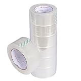 梱包用OPPテープ 48mm×100m 厚み0.065mm 透明 重量物用 強力 粘着 業務用 クロス粘着テープ (６巻)